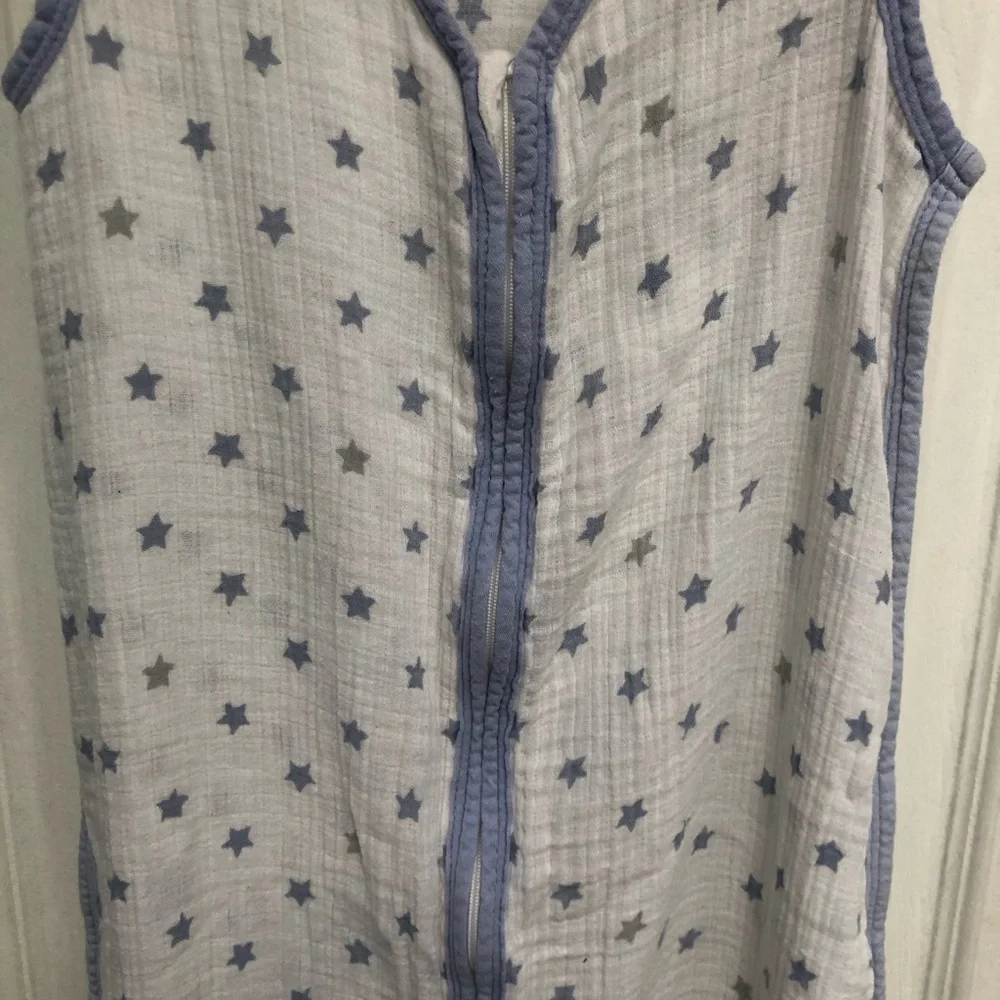 aden + anais Muslin Cotton Zip Baby Sleep Sack Stars Large 12-18 Months